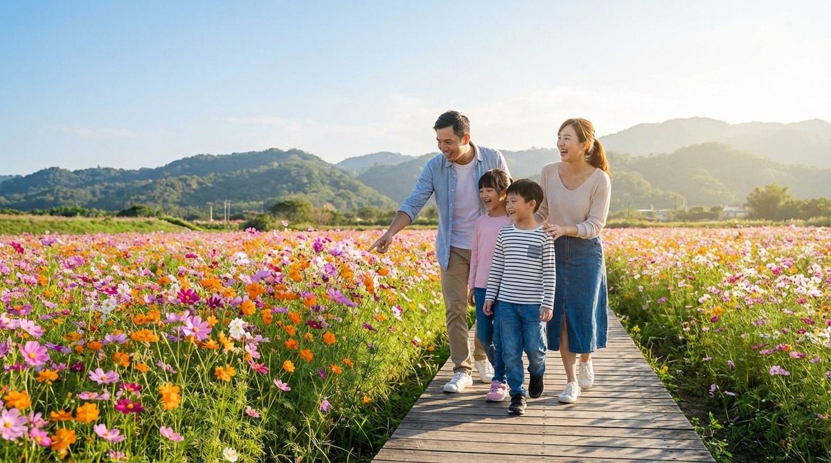 嘉義花海節全攻略：親子慢活二日遊，金色花浪與農村體驗的深度對話