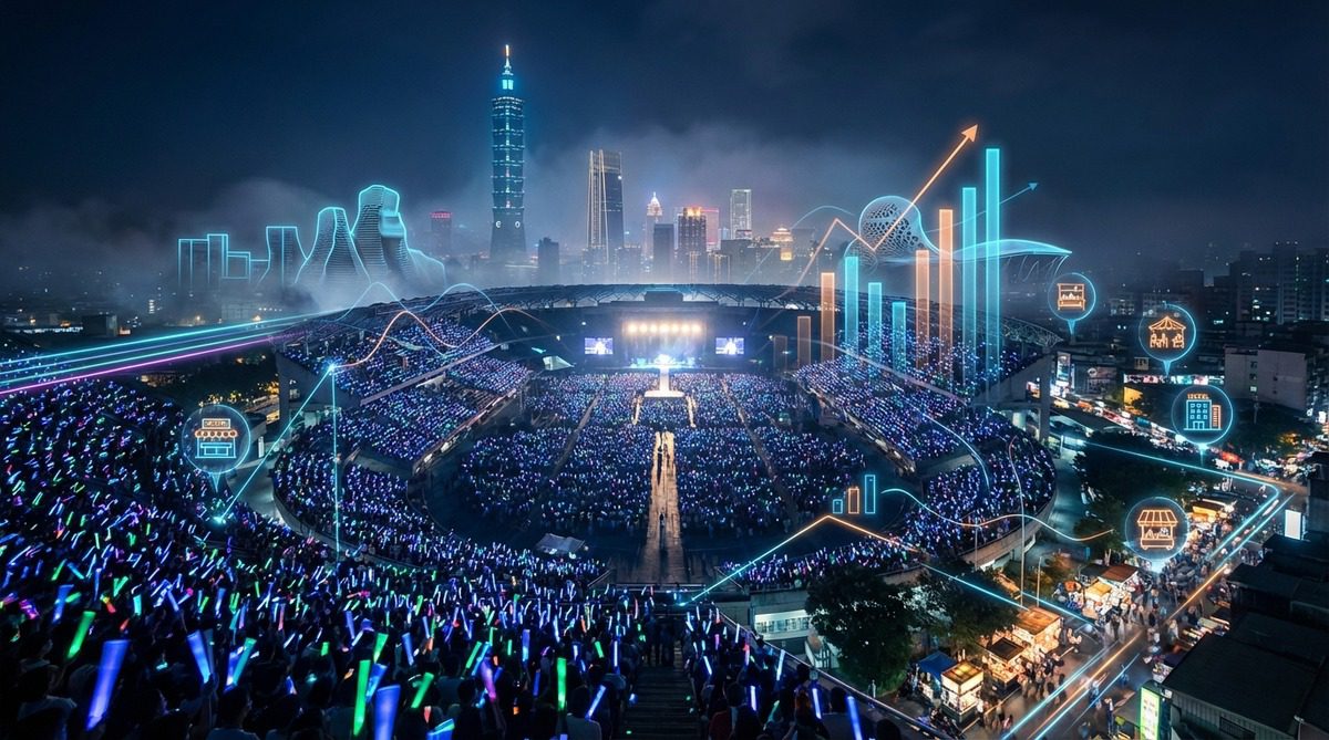 演唱會經濟全解析：國際巨星來台如何引爆高雄與台北觀光百億商機？