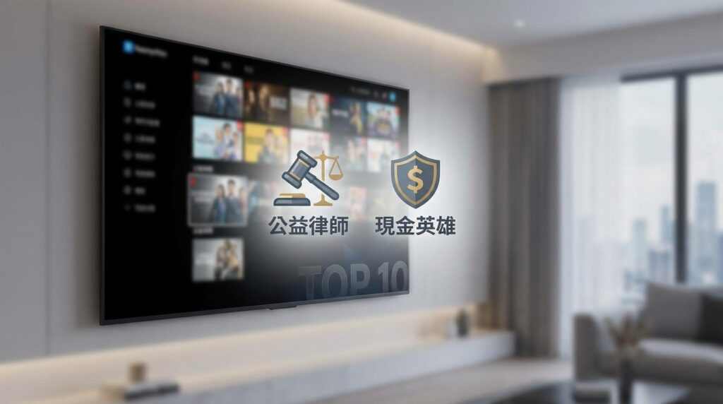 近期Netflix台灣「觀看排行」TOP10！《公益律師》第5，《現金英雄》第2，冠軍很值得追